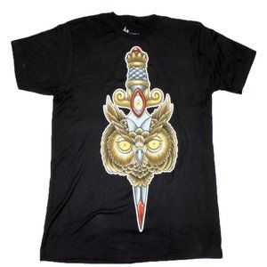 Owl Dagger Graphic Mens T-Shirt